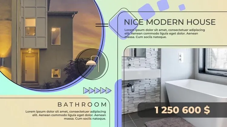 多彩创意的房地产促销像素设计精选AE模板