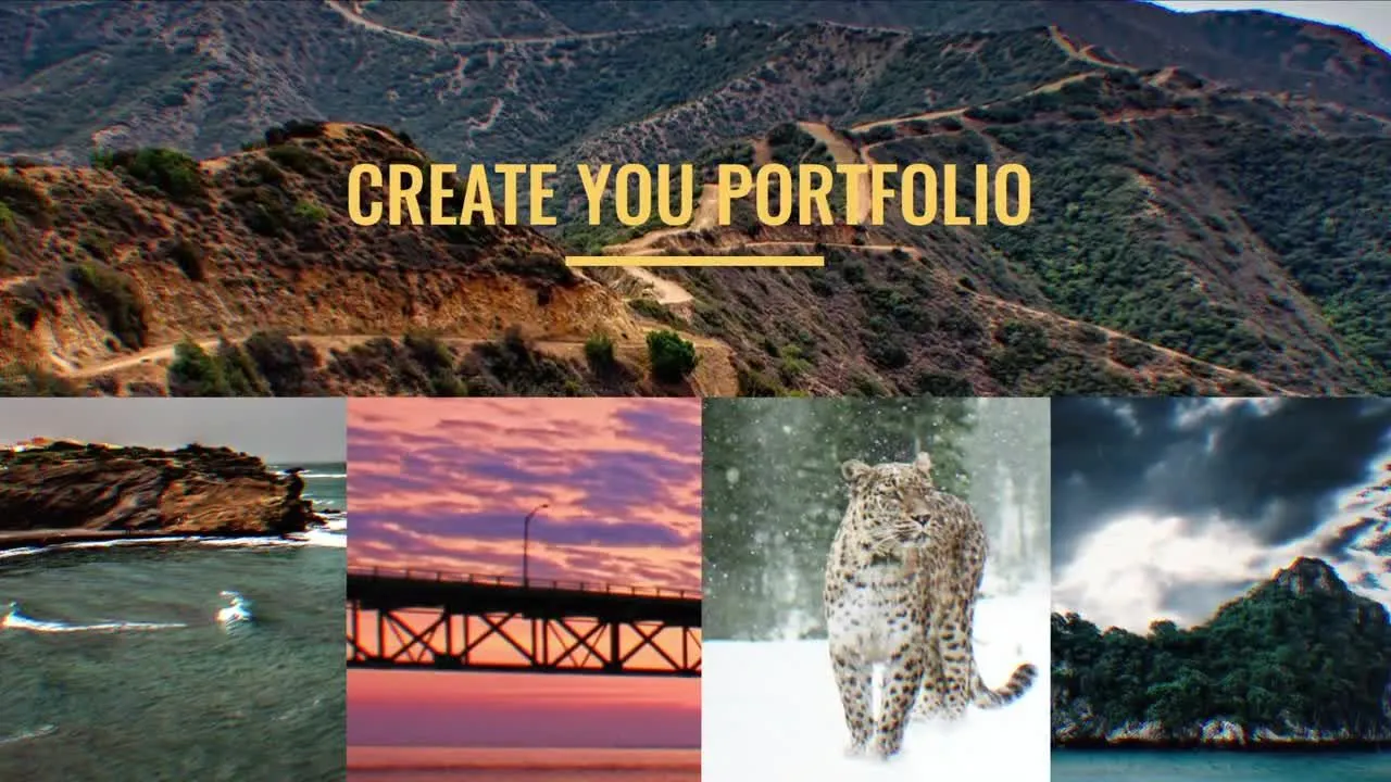 快乐多彩幻灯片动画像素设计精选AE模板