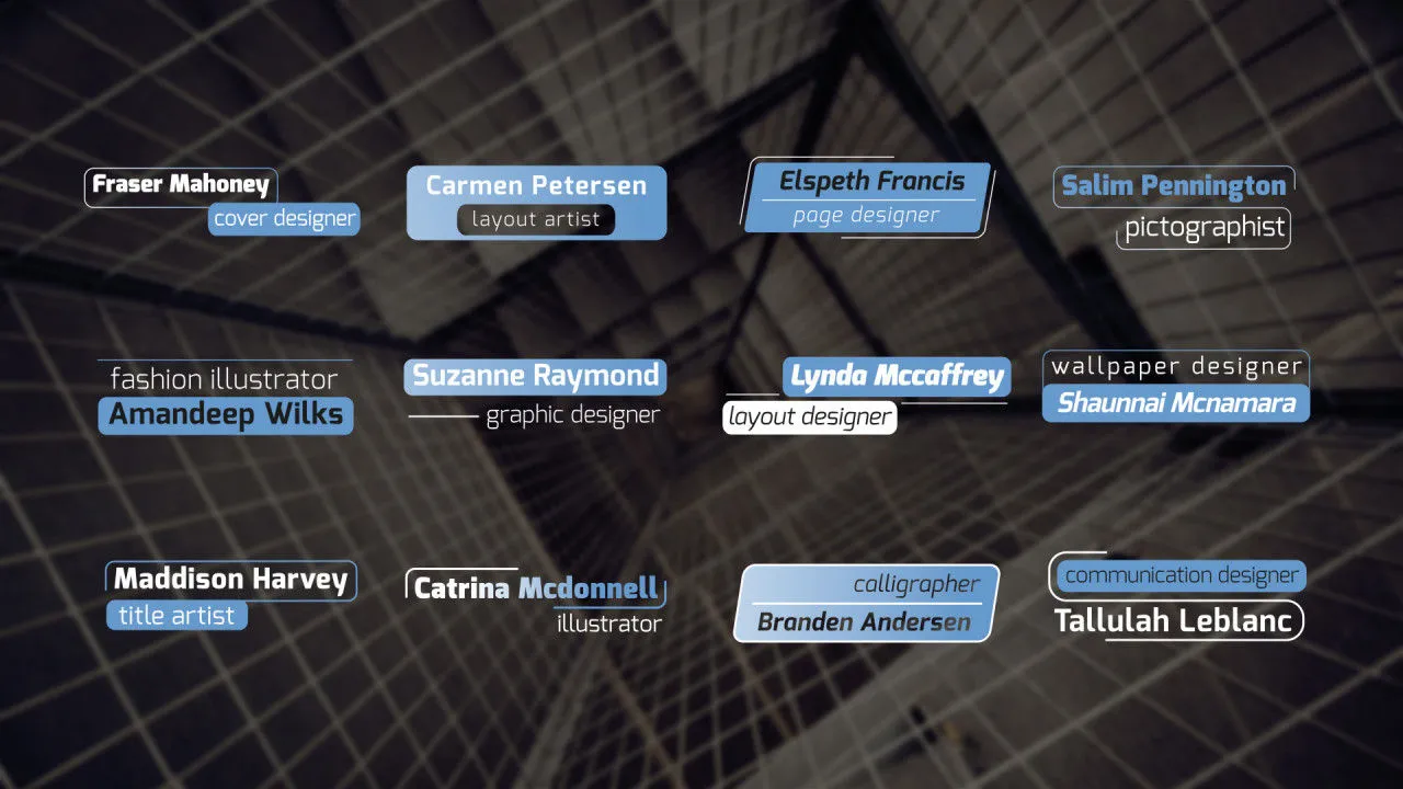 低三分之二组合效果像素设计精选AE模板