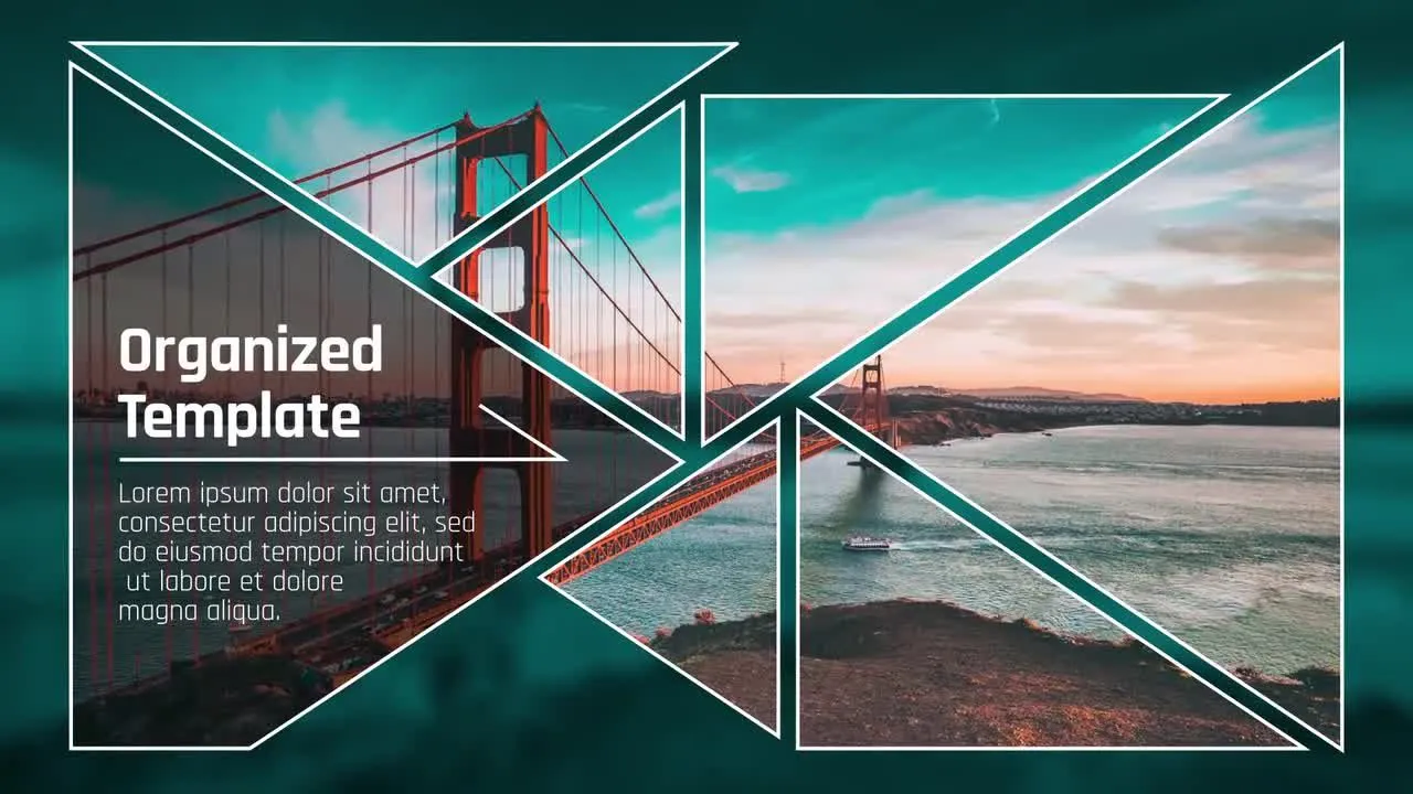 三角形品牌展示像素设计精选AE模板