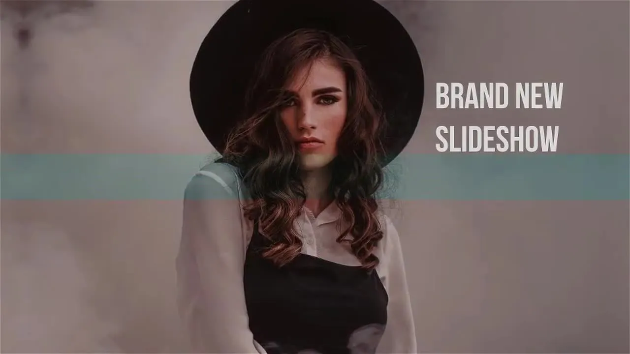 旋转卡幻灯片精美照片像素设计精选AE模板