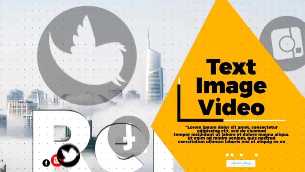 现代设计企业后效应像素设计精选AE模板