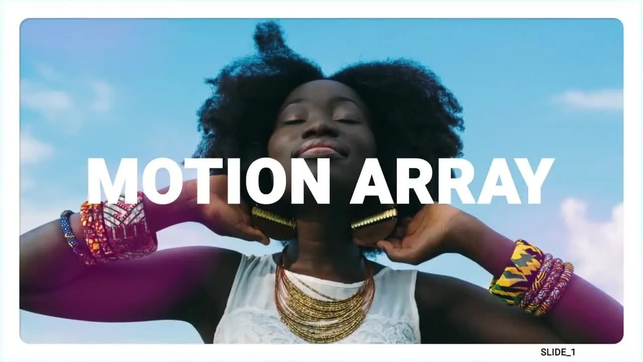 优雅的幻灯片照片像素设计精选AE模板