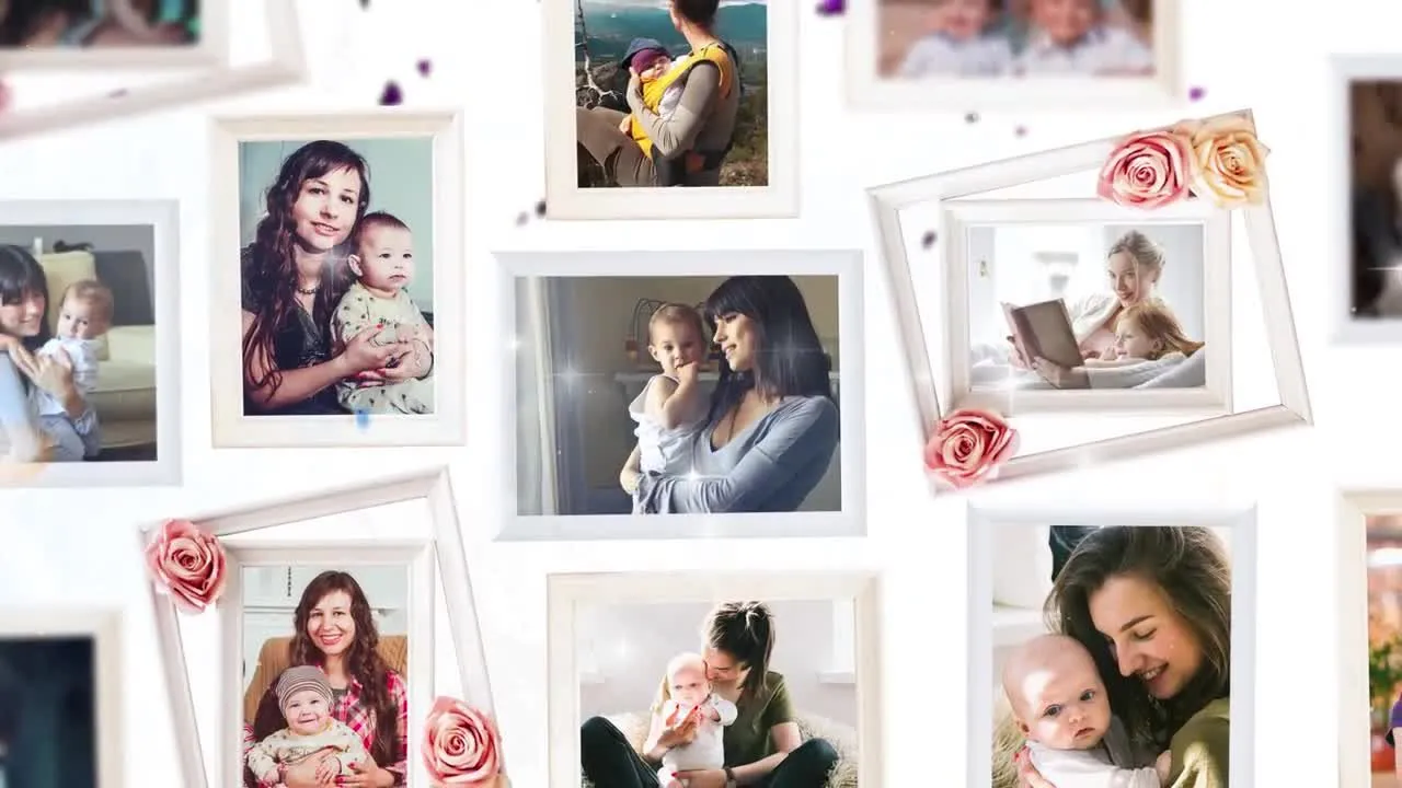 时尚母亲节logo展示动画像素设计精选AE模板