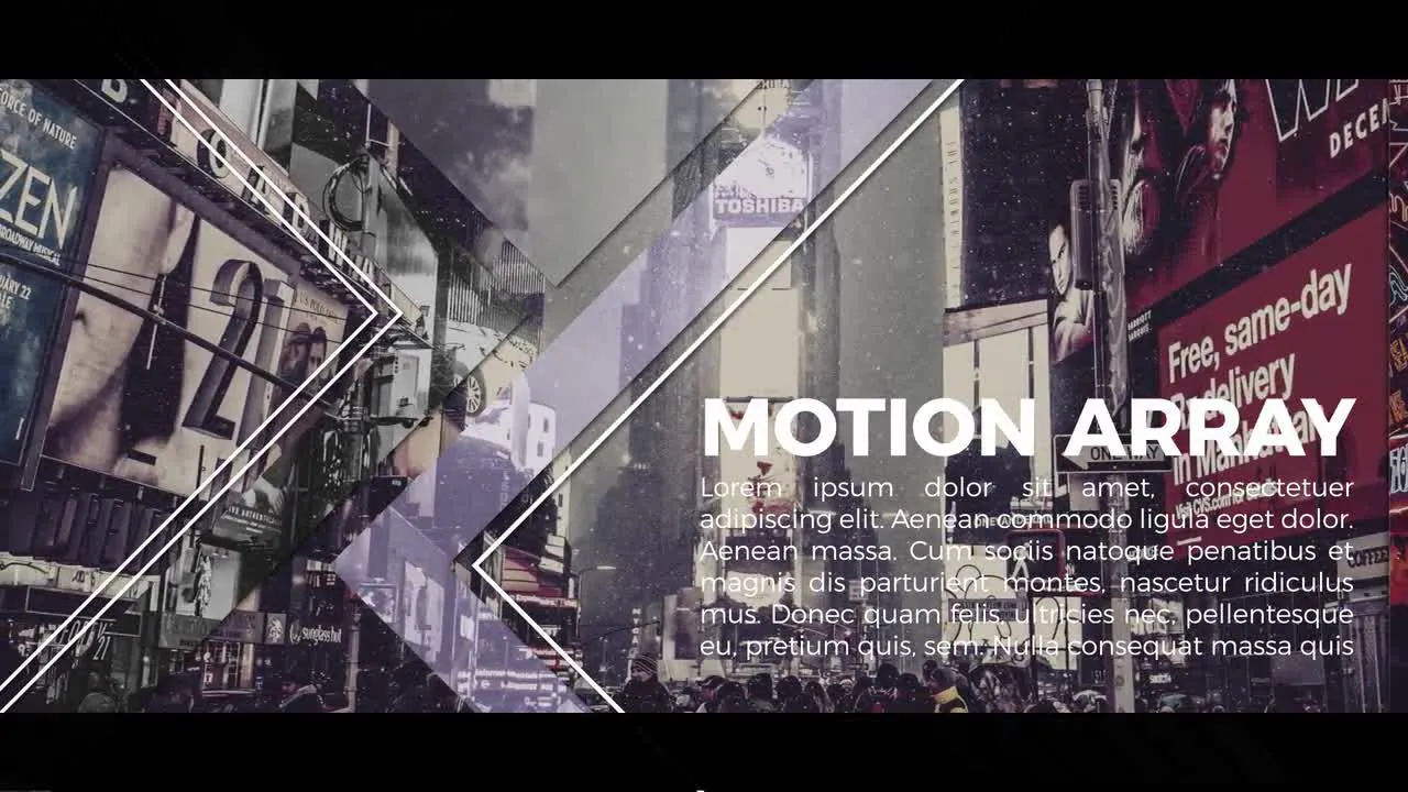 时尚精美活力的城市宣传片像素设计精选AE模板