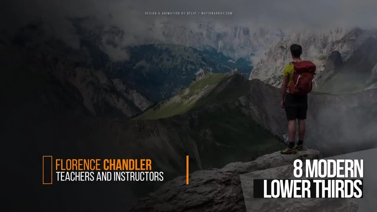 8个独特的动画标题像素设计精选AE模板