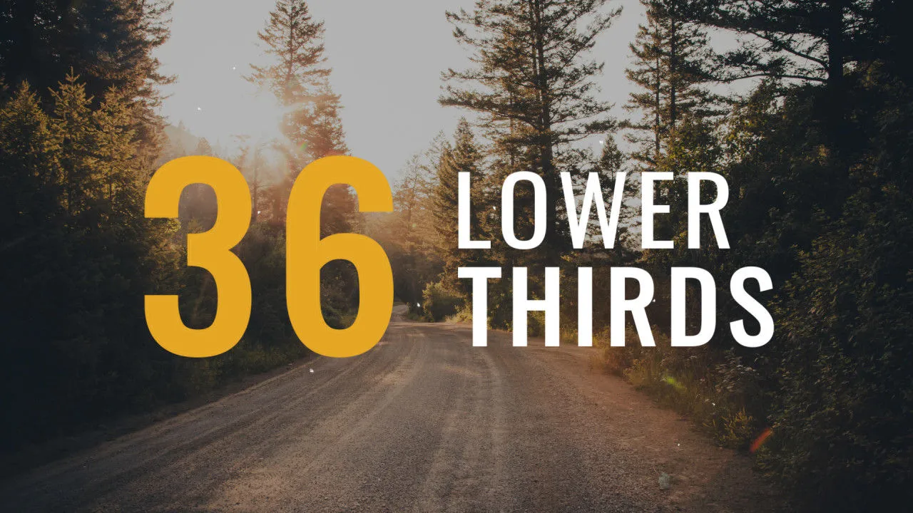 平滑且简单动画的下三分之一像素设计精选AE模板