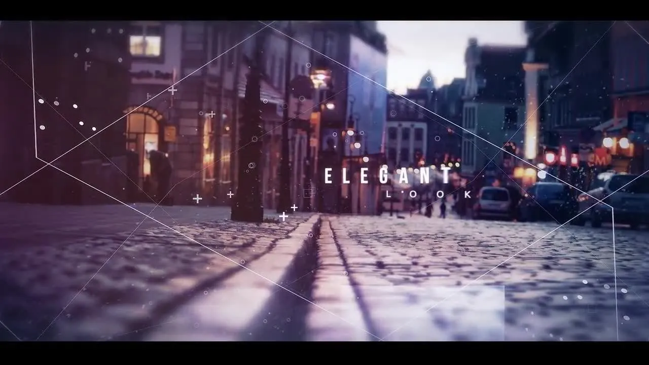 清晰灰尘和粒子效果开场像素设计精选AE模板