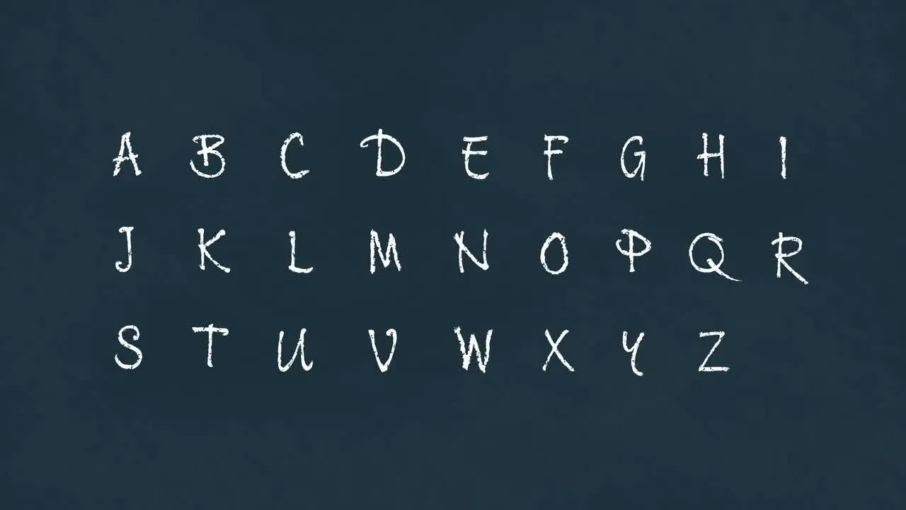 4K粉笔动画字母像素设计精选AE模板