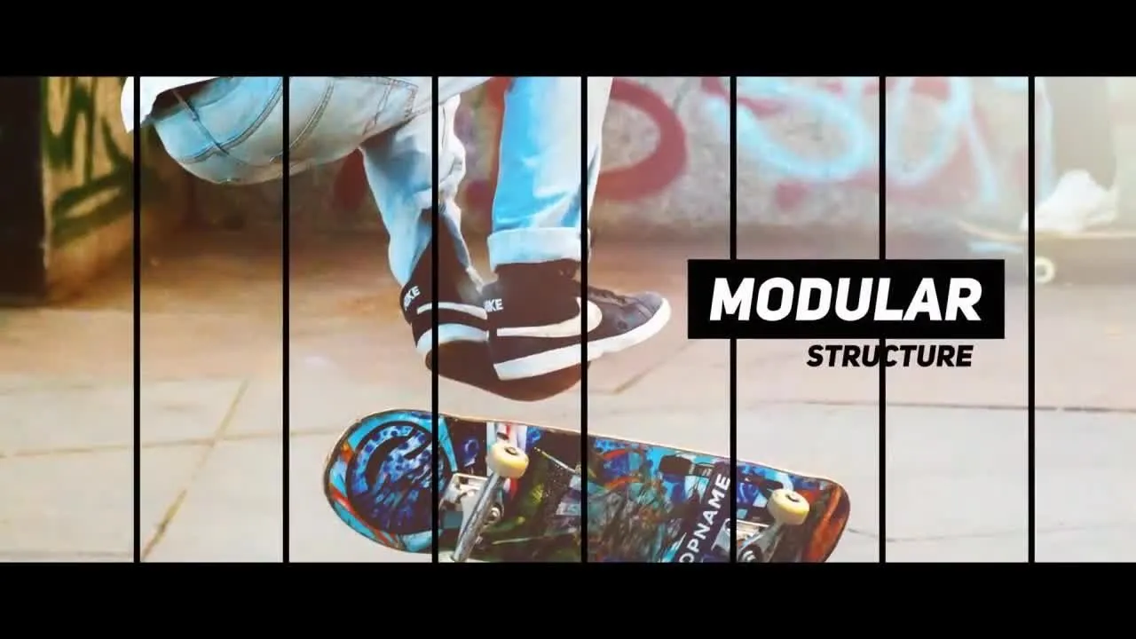 4K简洁时尚的活动开场像素设计精选AE模板