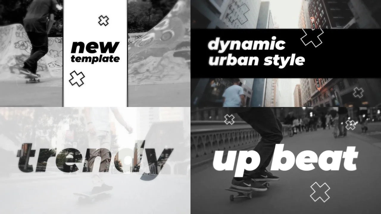 城市动态宣传像素设计精选AE模板