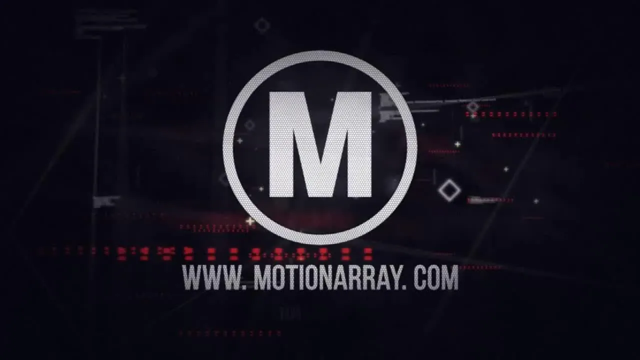 小故障时尚动画徽标像素设计精选AE模板