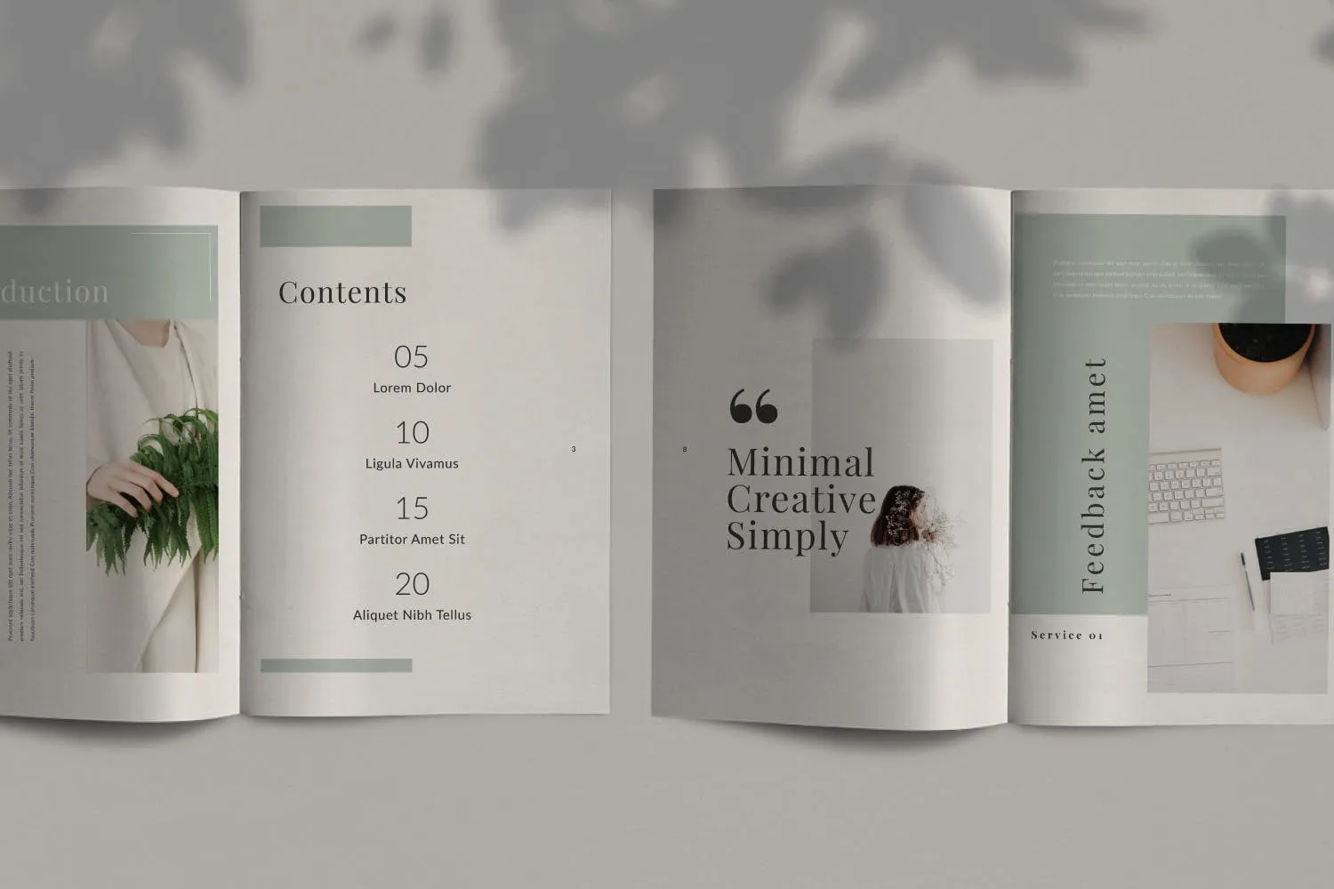 简约时尚设计目录手册Lookbook版式模板 Fairy – Lookbook Brochure插图(2)