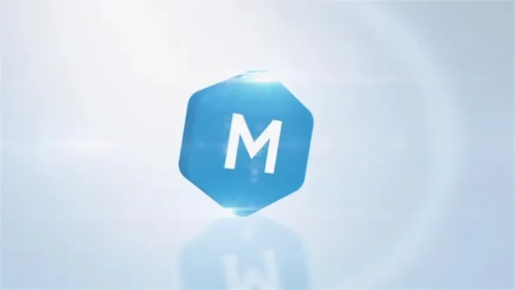 优美创意的3D旋转徽标像素设计精选AE模板