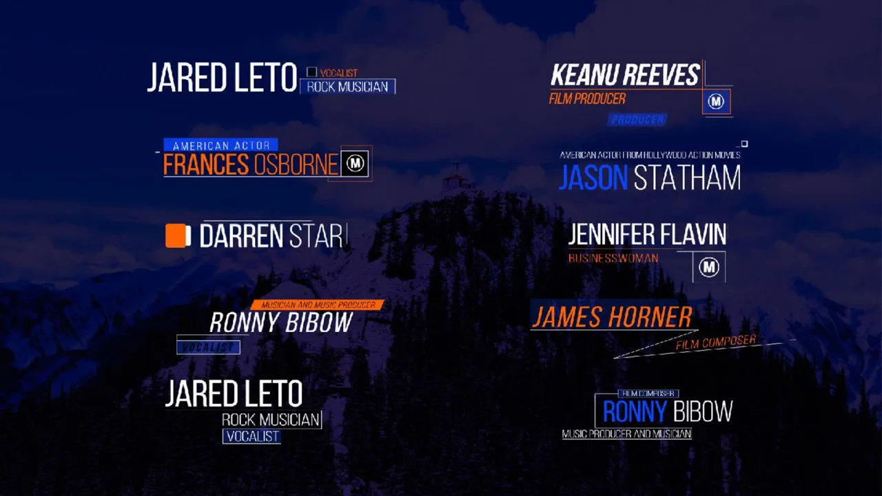 20个下三分之一动画像素设计精选AE模板