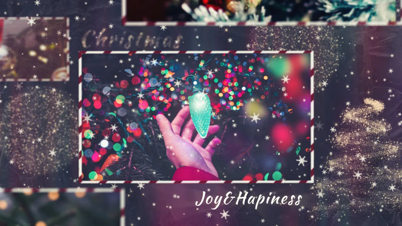 圣诞节幻灯片动画效果像素设计精选AE模板