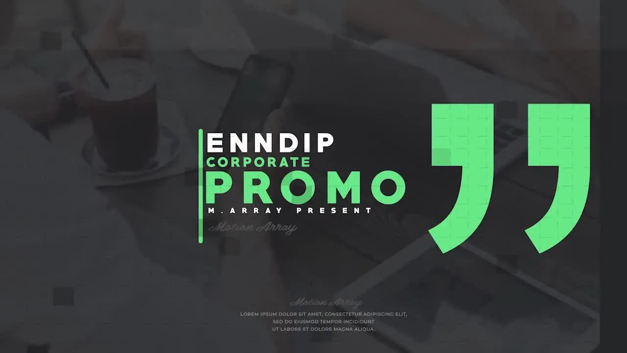 4K高清企业宣传介绍像素设计精选AE模板