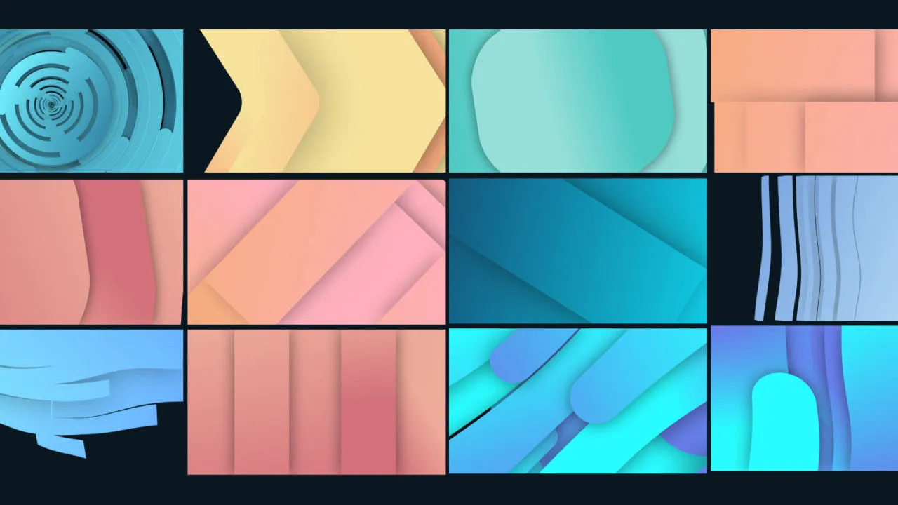 快速简便的时尚形状过渡ae模板