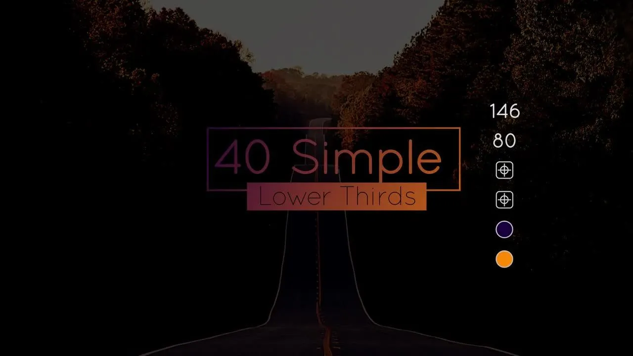 40个自我调整和动态动画标题像素设计精选AE模板