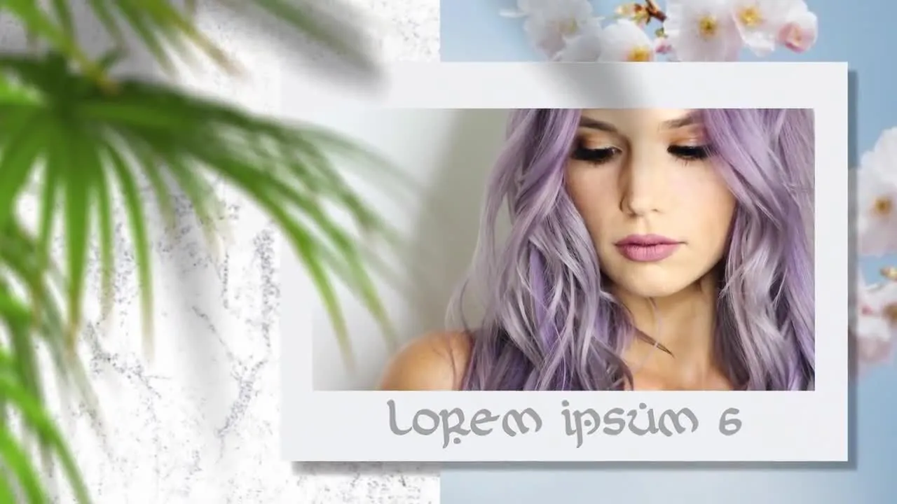 植物动态动画图片幻灯片展示像素设计精选AE模板