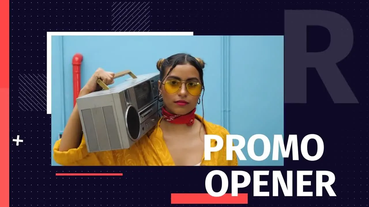 时尚活力创意的动态开场白像素设计精选AE模板