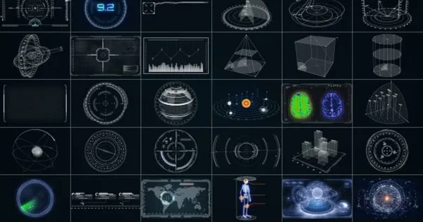 30个超高科技HUD信息图表动画元素像素设计精选AE模板 30 Super Hi-Tech HUDamp; Infographics Elements