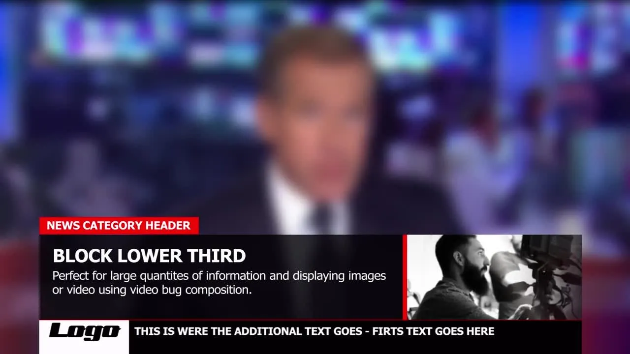 简约动态新闻图形包像素设计精选AE模板