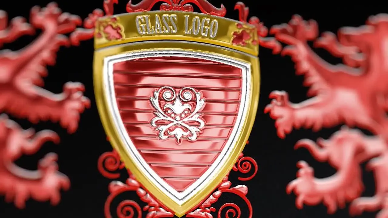 功能强大的反射徽标显示像素设计精选AE模板