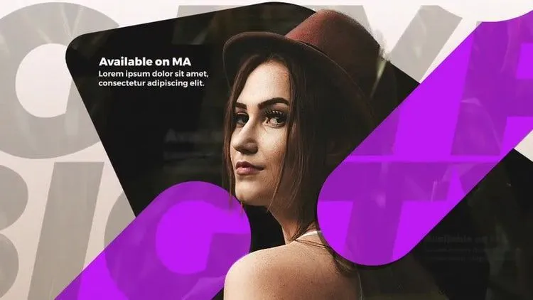 时尚简洁的动画过渡像素设计精选AE模板