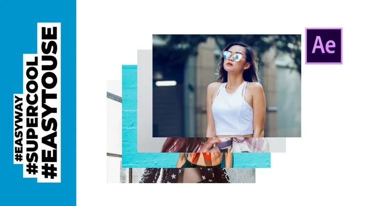 Rico – 幻灯片动画过渡像素设计精选AE模板