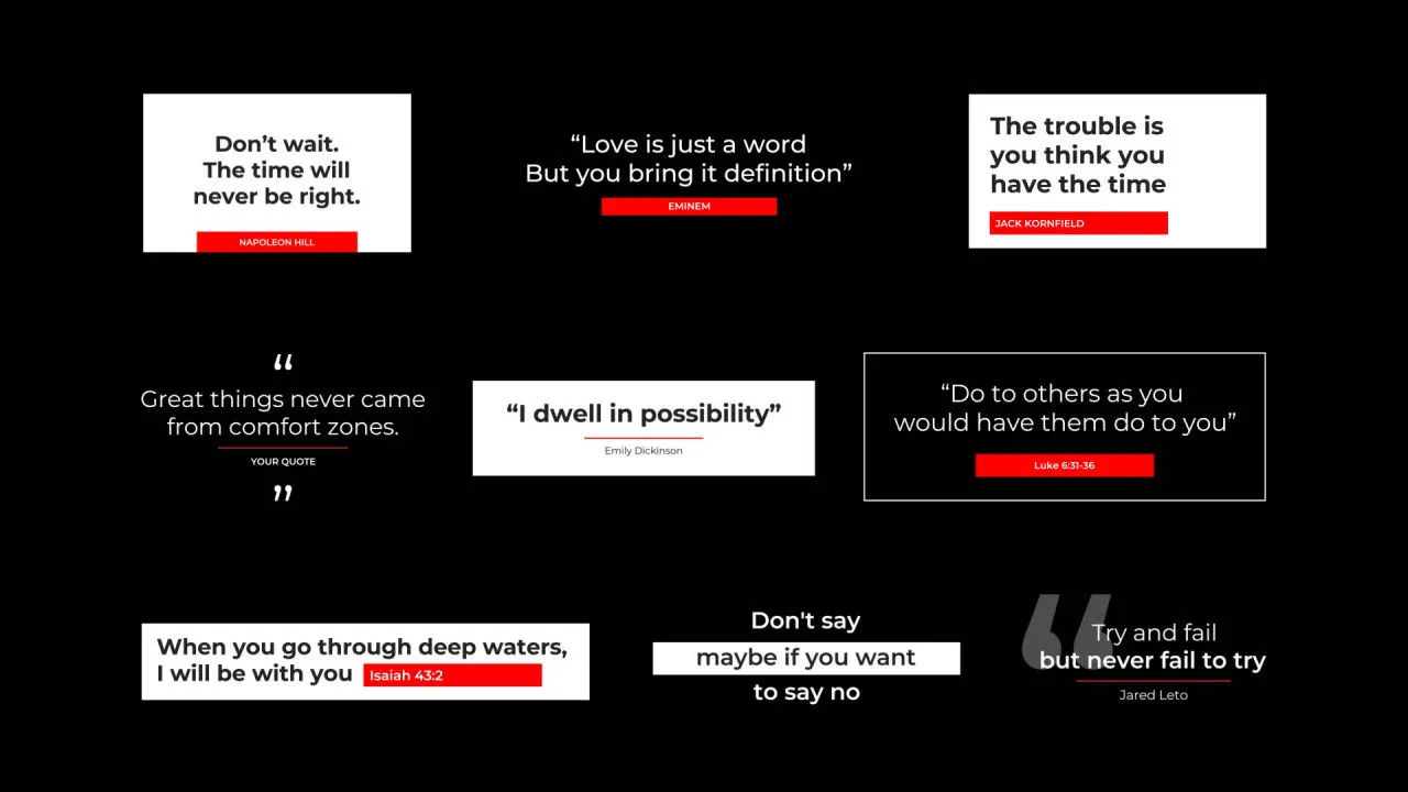 9组流畅动态动画视频字幕标题像素设计精选AE模板