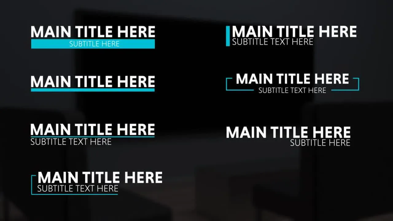 大胆的现代标题设计ae模板