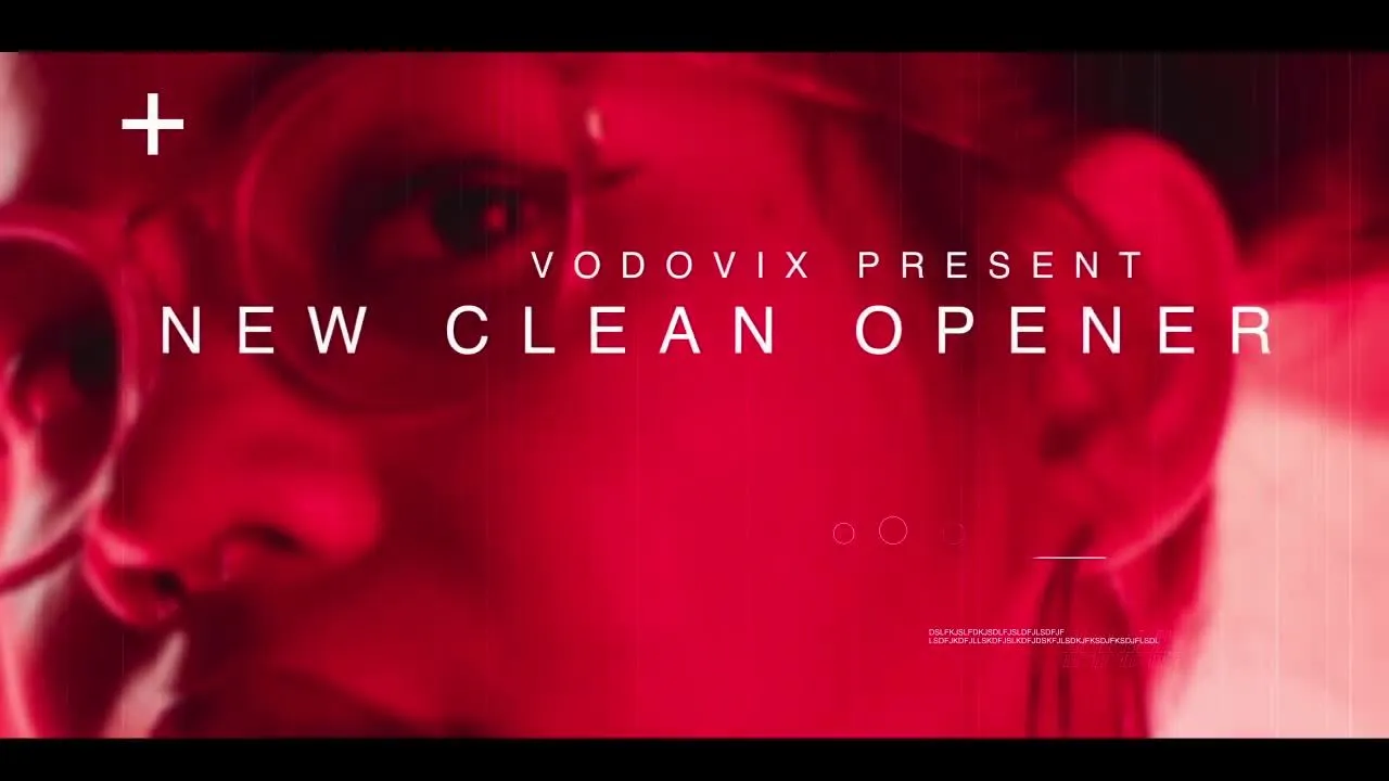 简洁的大气动画开场白像素设计精选AE模板