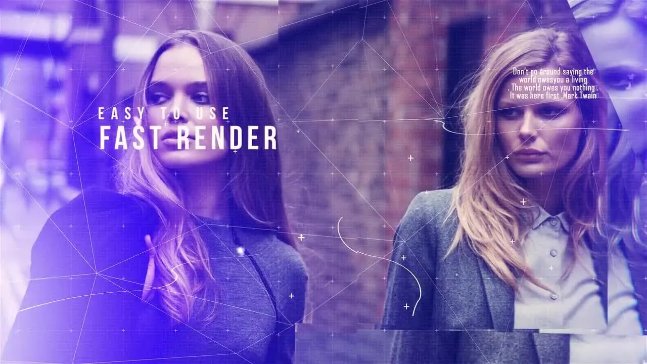 现代干净时尚宣传动画像素设计精选AE模板