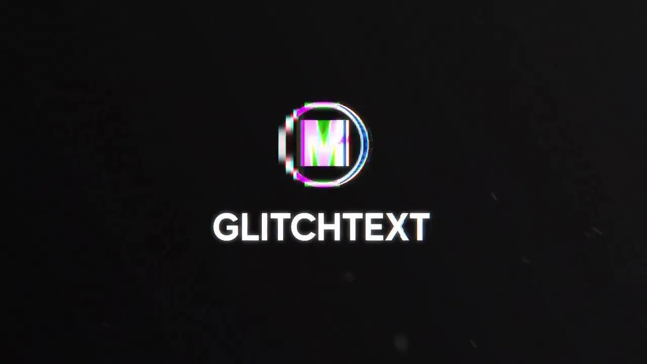 扭曲效果的小故障简介像素设计精选AE模板