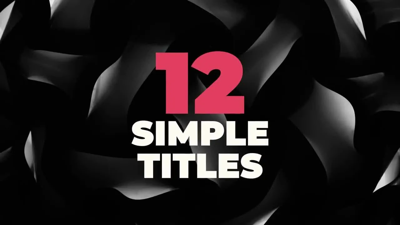 12个时髦活力的全屏标题动画像素设计精选AE模板