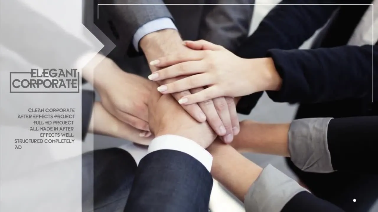 简洁商务图片宣传展示片头像素设计精选AE模板