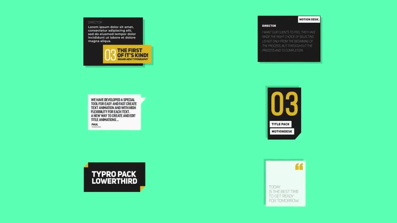 12种复杂的动画标题像素设计精选AE模板