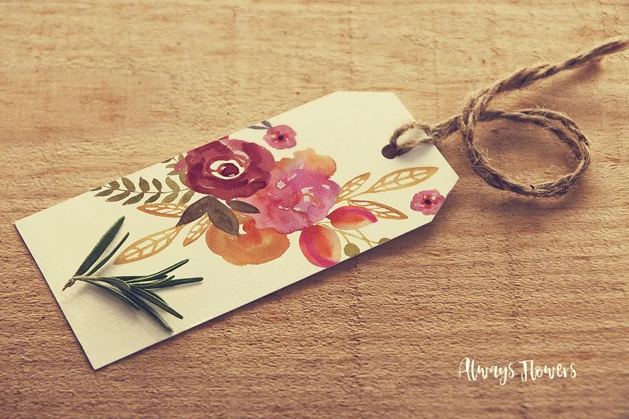 高清手绘花卉剪切画素材 Always Flowers插图(2)