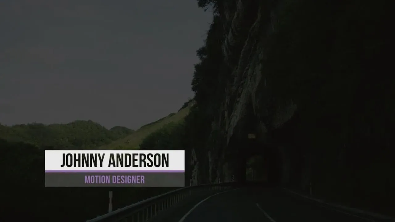 简洁时尚的下三分之一标题像素设计精选AE模板