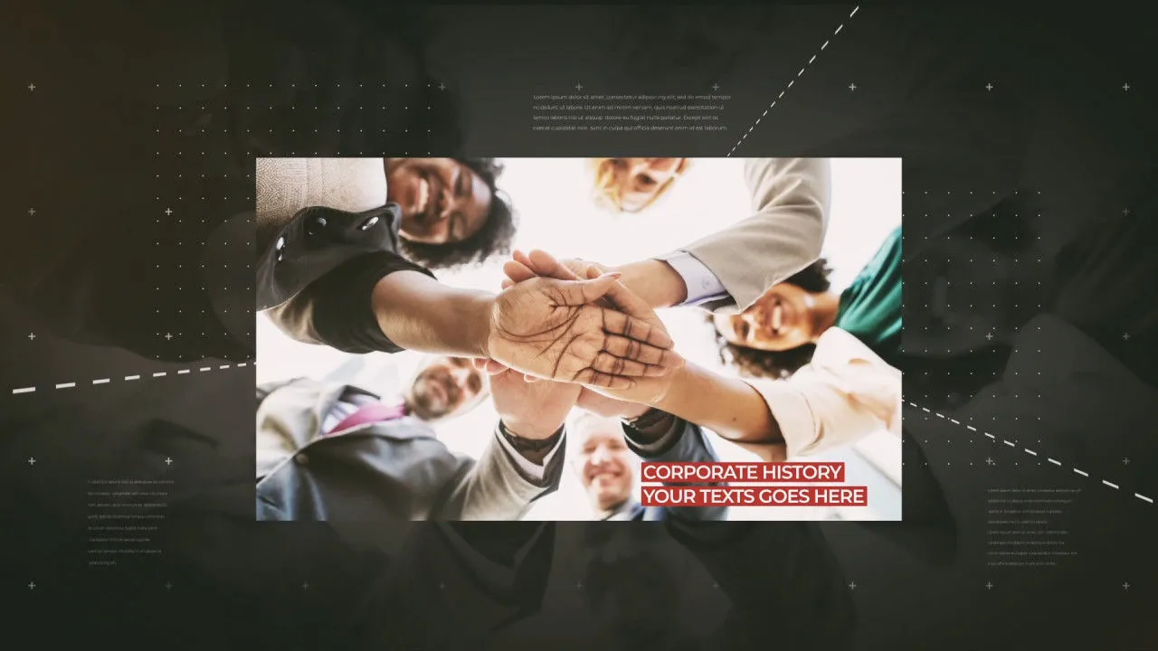 平滑过渡公司历史像素设计精选AE模板