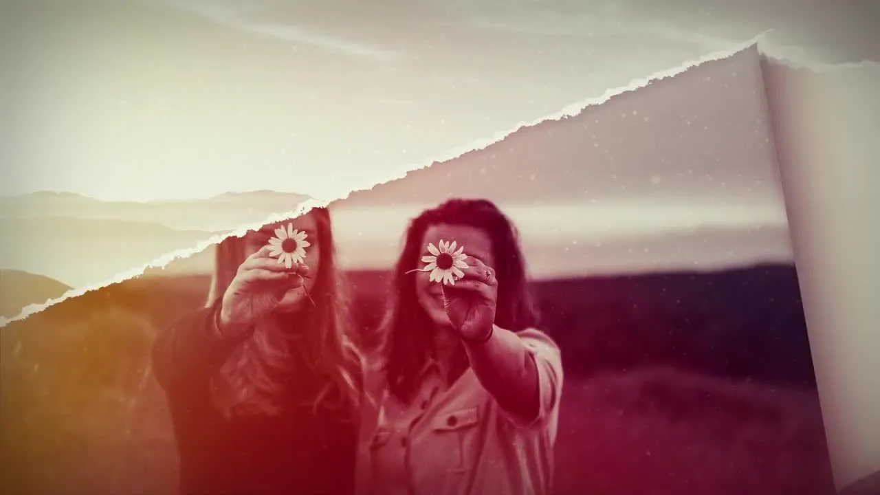 页面撕裂幻灯片像素设计精选AE模板