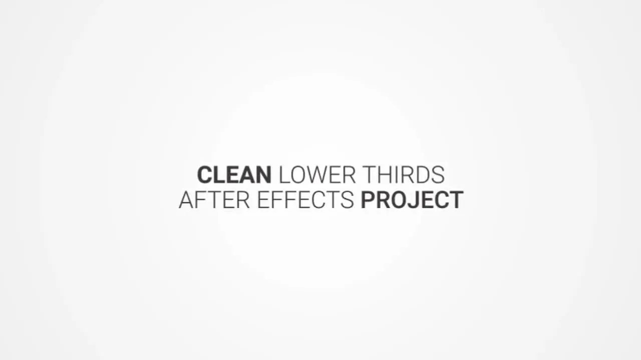 10组干净简约的下三分之一字幕条动画像素设计精选AE模板