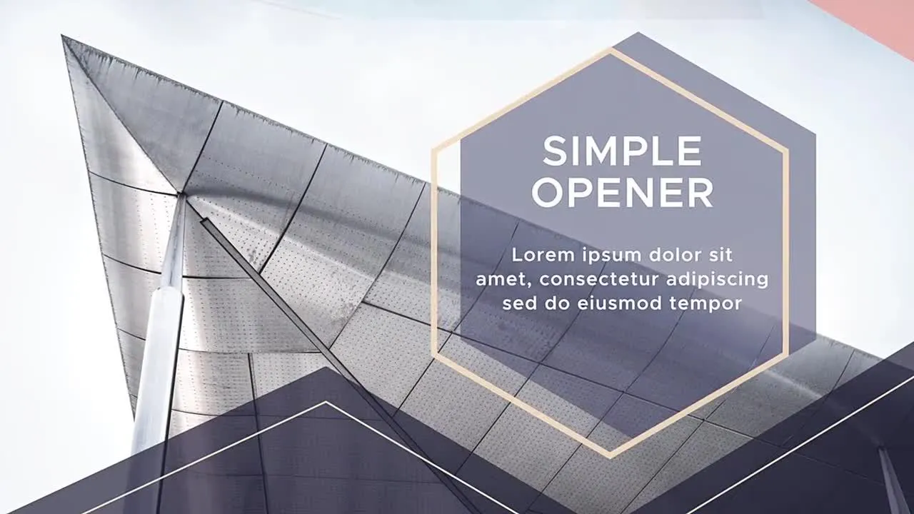 简单创意优雅的宣传介绍像素设计精选AE模板