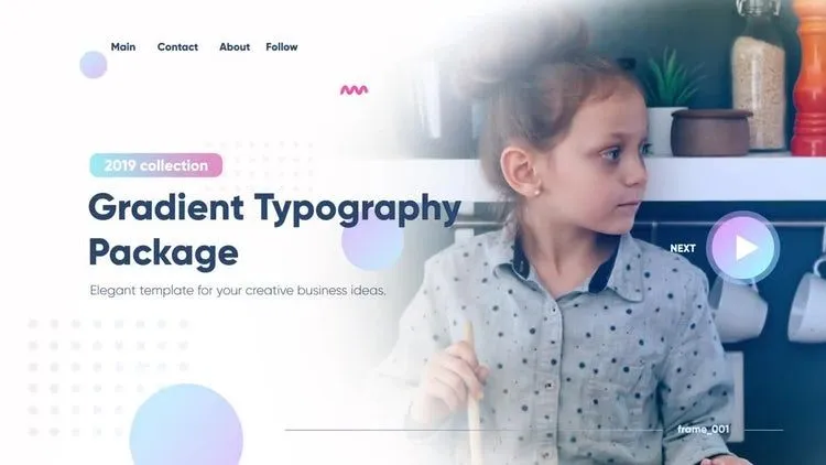 演示文稿标题文字像素设计精选AE模板