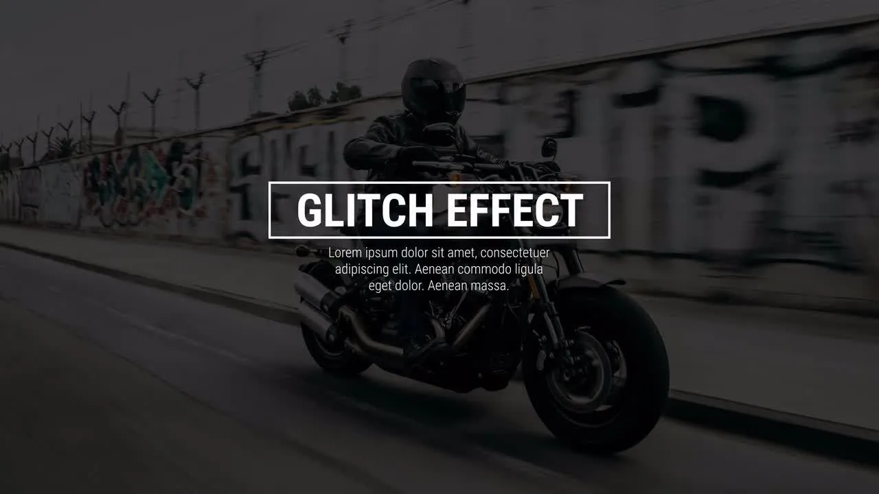 城市故障标题像素设计精选AE模板