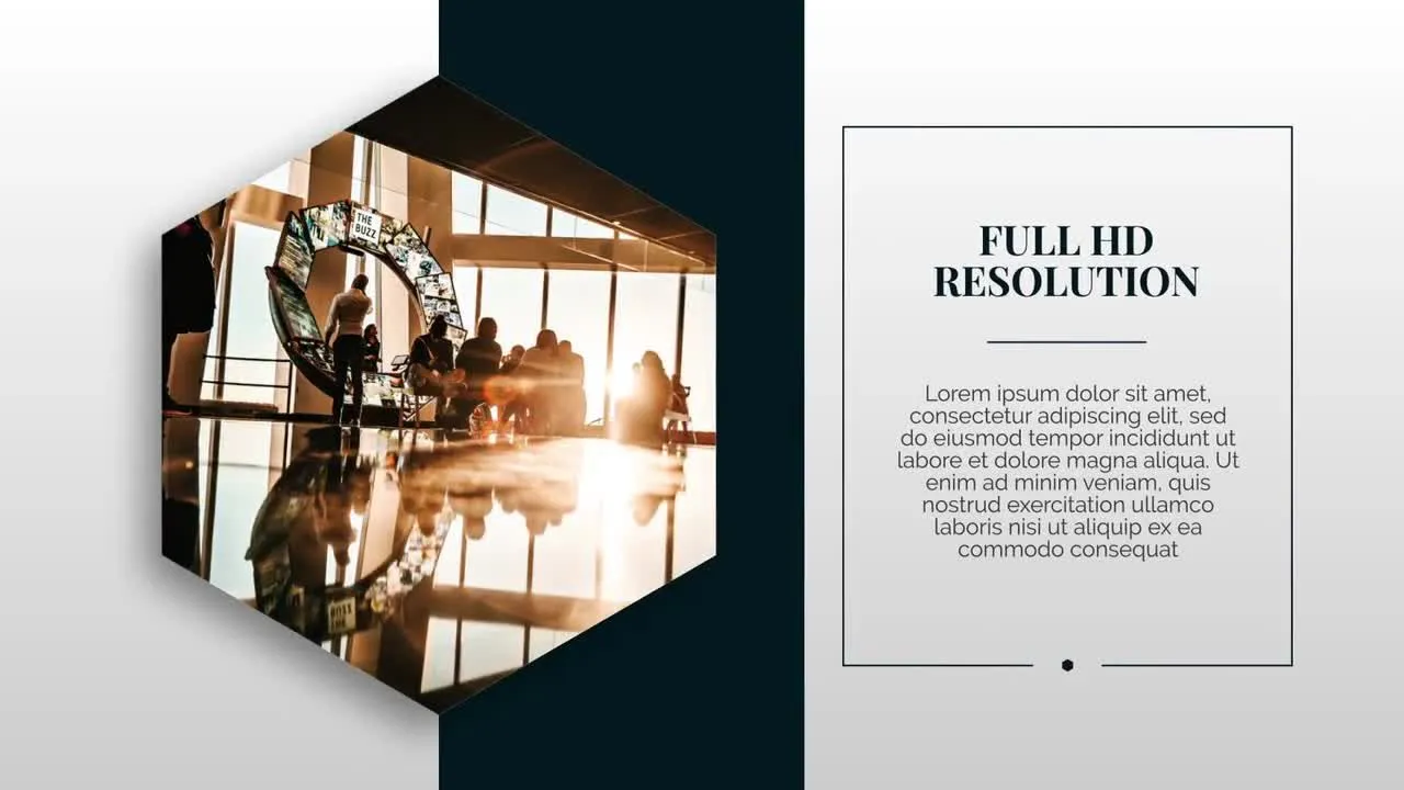 最小的商业公司演示文稿像素设计精选AE模板