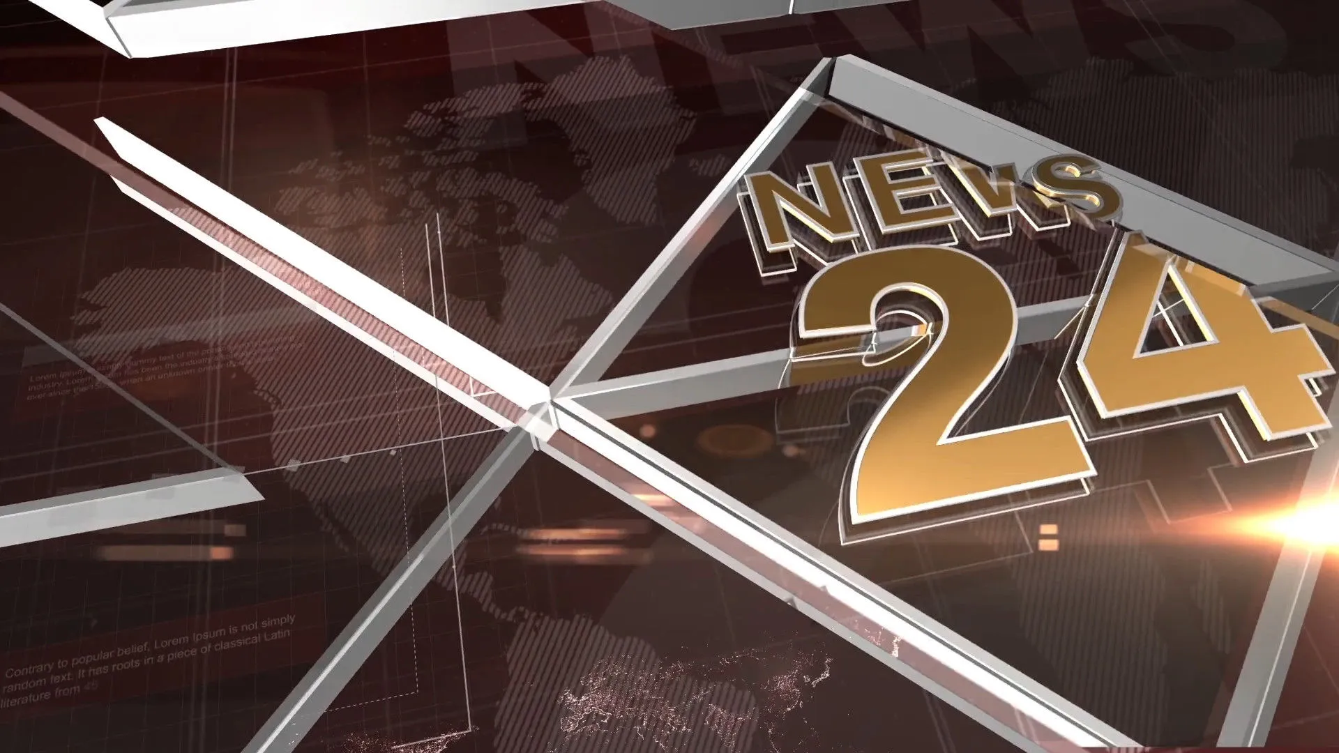 现代新闻节目视频下三分之一文本介绍像素设计精选AE模板