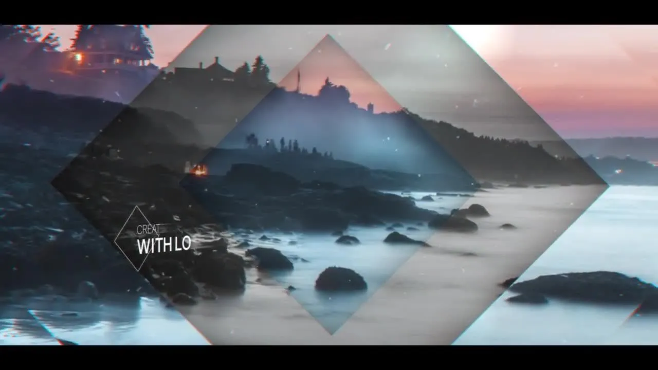 华丽的视差效果照片幻灯片ae模板