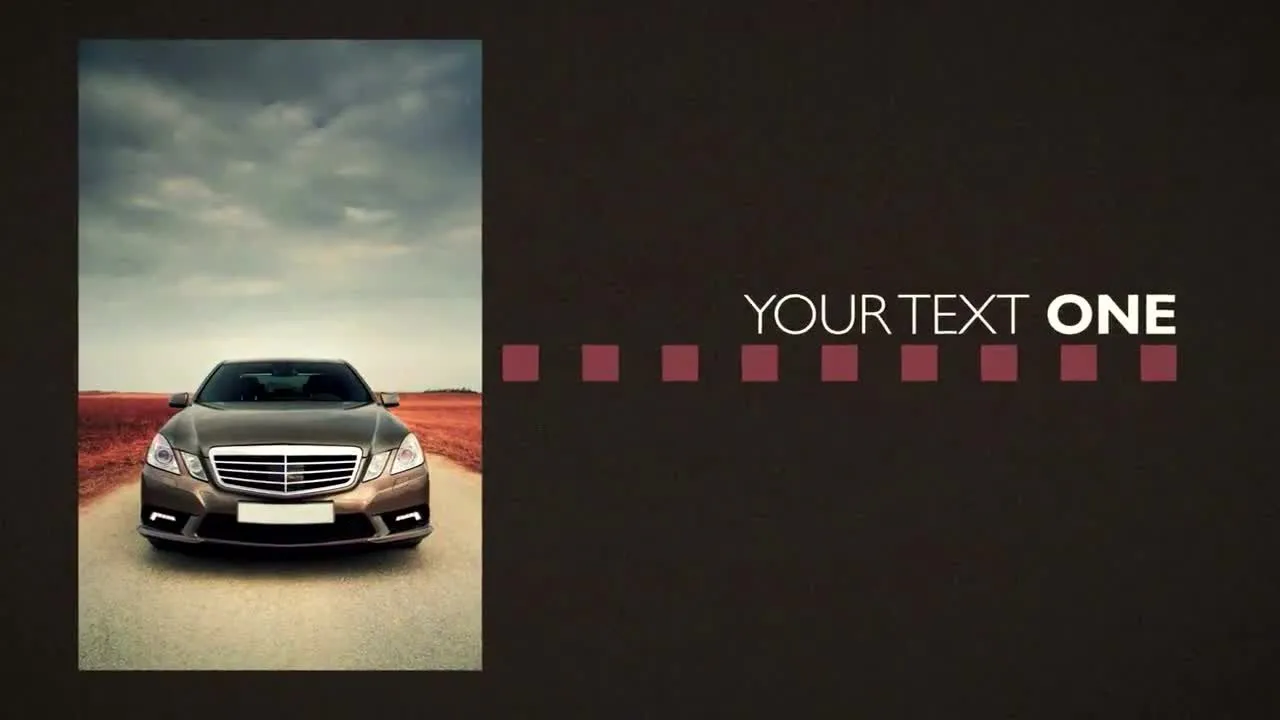 闪烁幻灯片图像动画广告像素设计精选AE模板